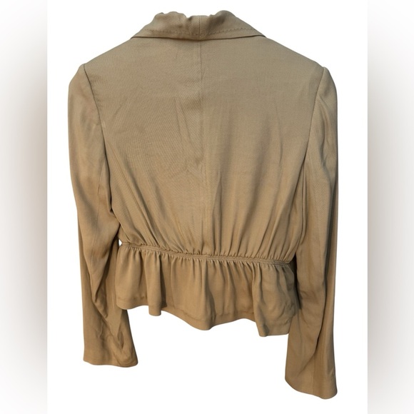 Max Studio Tan Blazer Peplum Waist - Picture 3 of 8